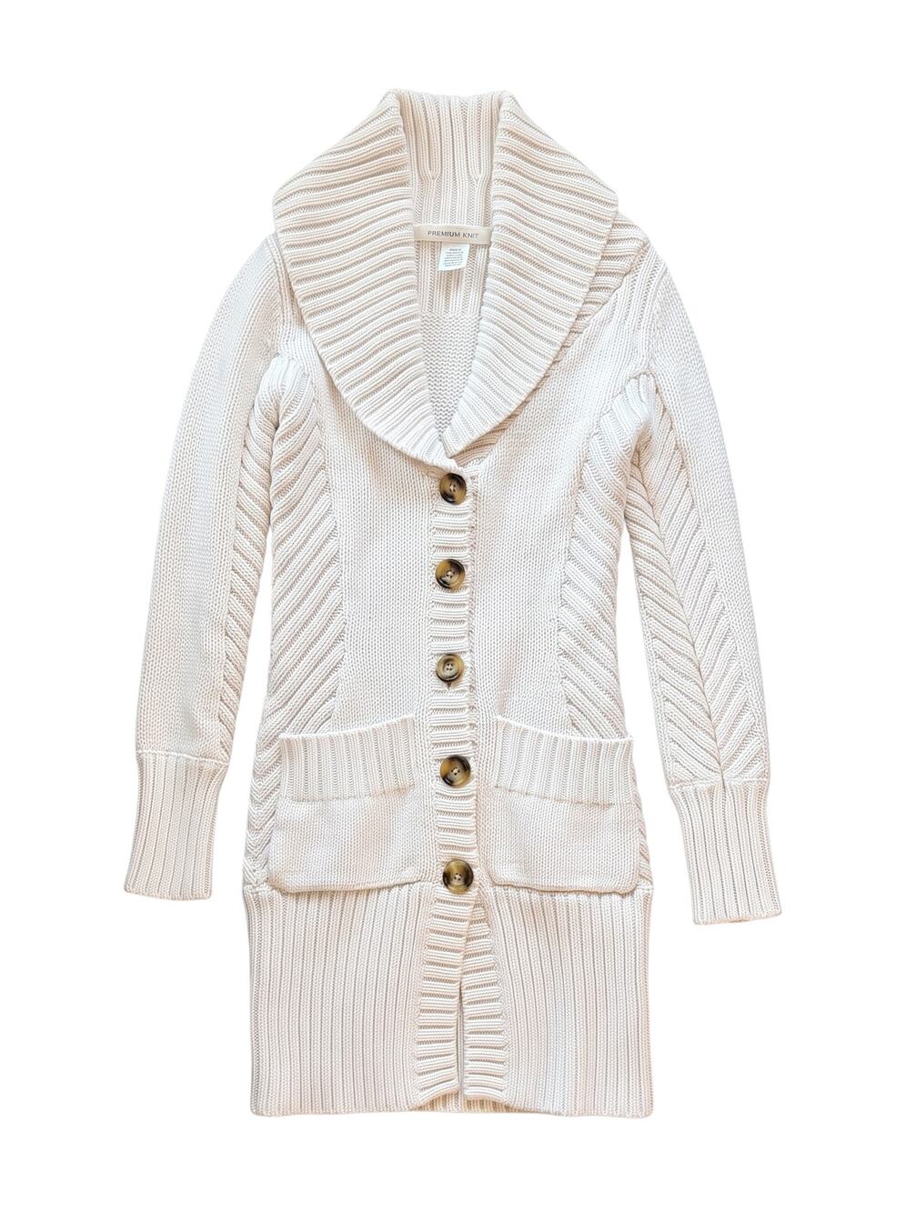 Diane Von Furstenberg Tunic Sweater Heavyweight Cardigan